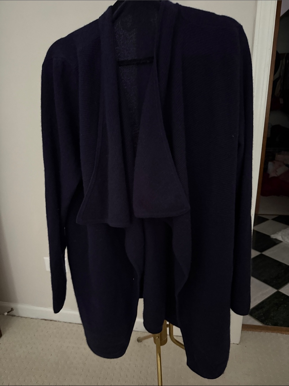 Ann Taylor Cashmere Navy Sweater Cardigan